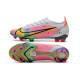 Nike Mercurial Vapor XIV Elite FG Crampons Blanc Rose