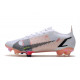 Nike Mercurial Vapor XIV Elite FG Crampons Blanc Noir Carmin Rose