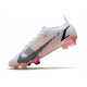 Nike Mercurial Vapor XIV Elite FG Crampons Blanc Noir Carmin Rose