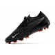 Chaussures Nike Phantom GX Elite FG Noir Blanc Sommet Gris Fumée