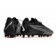 Chaussures Nike Phantom GX Elite FG Noir Blanc Sommet Gris Fumée