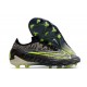 Chaussures Nike Phantom GX Elite FG Noir Volt Blanc Bleu Lumière