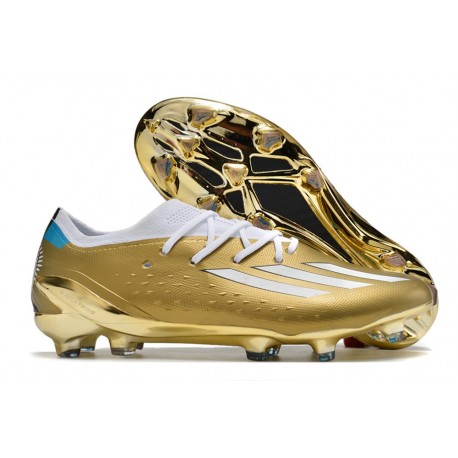Chaussures de football adidas X SPEEDPORTAL.1 FG Or Blanc