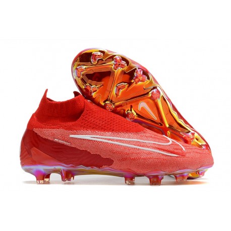 Nike Gripknit Phantom GX Elite​ DF FG Rouge Blanc
