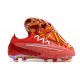Chaussures Nike Phantom GX Elite FG Rouge Blanc