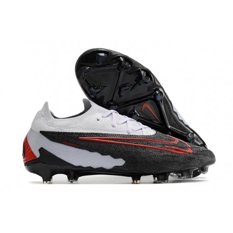 Chaussures Nike Phantom GX Elite FG Noir Gris Rouge