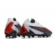 Chaussures Nike Phantom GX Elite FG Noir Gris Rouge