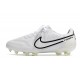 Chaussures de football Nike Tiempo Legend 9 Élite FG Blanc Noir
