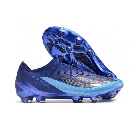 Chaussure adidas X Crazyfast Messi.1 FG Turquoise Bleu