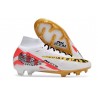 Nike Air Zoom Mercurial Superfly Elite IX FG MR Blanc Rouge Or