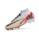 Nike Air Zoom Mercurial Superfly Elite IX FG MR Blanc Rouge Or