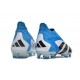 Chaussure de football adidas Predator Accuracy+ FG Blanc Bleu Noir