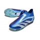 Chaussure de football adidas Predator Accuracy+ FG Bleu Blanc