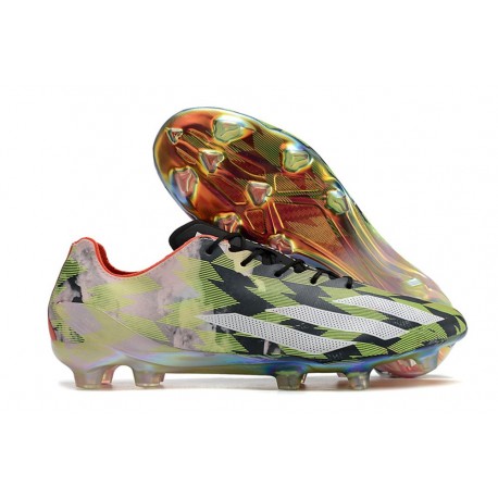 Chaussure adidas X Crazyfast+ FG Citron Lucide Blanc Rouge