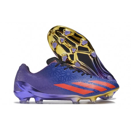 Chaussure adidas X Crazyfast+ FG Violet Rouge Bleu