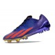Chaussure adidas X Crazyfast+ FG Violet Rouge Bleu