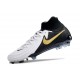 Nike Phantom Luna 2 Elite FG Blanc Noir Pièce Dor Métallique