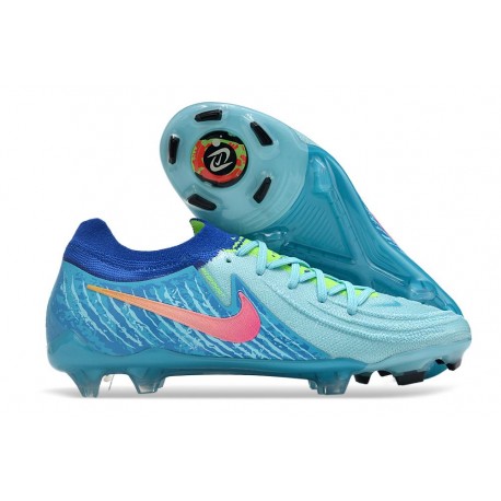 Chaussure Nike Phantom Luna 2 Elite L FG Bleu Rose