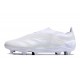 Chaussure de Foot adidas Predator Elite Laceless FG Blanc Argent Mét