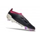 Chaussure de Foot adidas Predator Elite Laceless FG Noir Blanc Violet