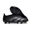 Chaussure de Foot adidas Predator Elite Laceless FG Noir Carbone