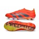 Chaussure de Foot adidas Predator Elite Laceless FG Rouge Noir Jaune 
