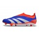 Chaussure de Foot adidas Predator Elite Laceless FG Bleu Blanc Rouge