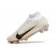 Nike Air Zoom Mercurial Superfly Elite IX FG Blanc Or Noir