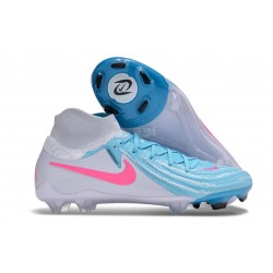 Nike Phantom Luna 2 Elite FG Bleu Blanc Rose