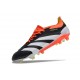 adidas Predator Elite FG Nouvelles Noir Banc Rouge Solaire