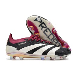adidas Predator Elite FG Nouvelles Noir Blanc Violet