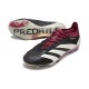adidas Predator Elite FG Nouvelles Noir Blanc Violet