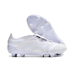 Crampons adidas Predator Elite FT FG Blanc Argent Mét
