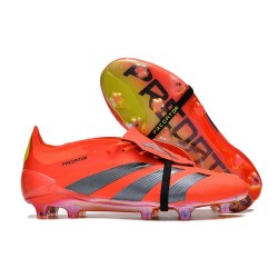 Crampons adidas Predator Elite FT FG Rouge Noir Jaune 