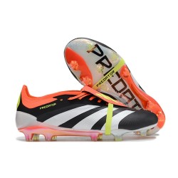 Crampons adidas Predator Elite FT FG Noir Banc Rouge Solaire