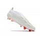 Chaussure de Foot adidas Predator Elite Laceless FG Blanc Rouge
