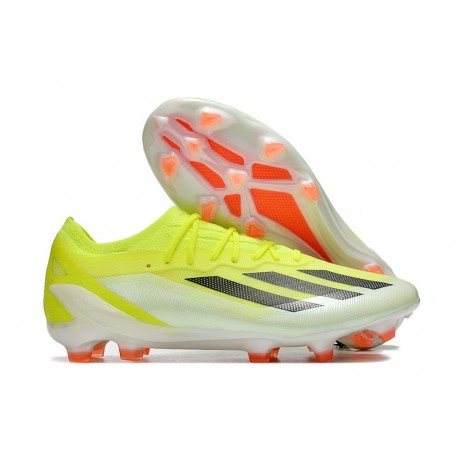 Chaussure adidas X Crazyfast Messi.1 FG Jaune Solaire Equipe Noir Blanc
