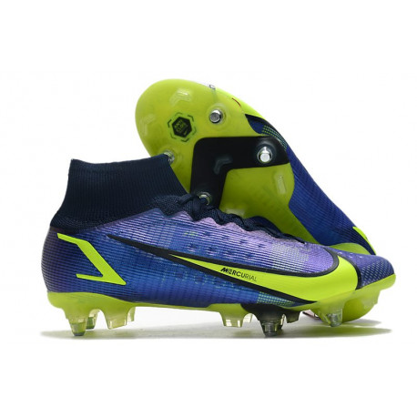 Nike Mercurial Superfly 8 Elite SG-PRO AC Sapphire Volt Bleu