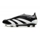 Chaussure de Foot adidas Predator Elite Laceless FG Noir Blanc