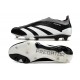 Chaussure de Foot adidas Predator Elite Laceless FG Noir Blanc