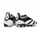 Chaussure de Foot adidas Predator Elite Laceless FG Noir Blanc