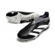 Chaussure de Foot adidas Predator Elite Laceless FG Noir Blanc