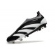 Chaussure de Foot adidas Predator Elite Laceless FG Noir Blanc