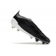 Chaussure de Foot adidas Predator Elite Laceless FG Noir Blanc