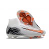 Nike Air Zoom Mercurial Superfly 10 Elite FG Blanc Orange Noir Nike Air Zoom Mercurial Superfly 10 Elite FG Blanc Orange Noir