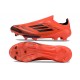 Chaussure Adidas F50+ Laceless FG Rouge Noir