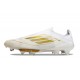 Chaussure Adidas F50+ Laceless FG Day Spark – Blanc Doré Blanc