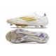 Chaussure Adidas F50+ Laceless FG Day Spark – Blanc Doré Blanc