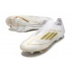 Chaussure Adidas F50+ Laceless FG Day Spark – Blanc Doré Blanc
