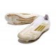 Nouvelles adidas F50 Elite Laceless FG Day Spark - Blanc Doré